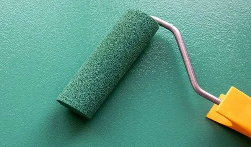 Painting Brush with Green Color